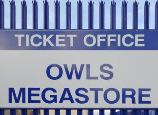 Sheffield Wednesday takeover takes off with new US bidders SHEFFIELD, ENGLAND - DECEMBER 7, 2019: Owls Megastore and Ticket Office sign at Hillsborough Stadium in Sheffield, England