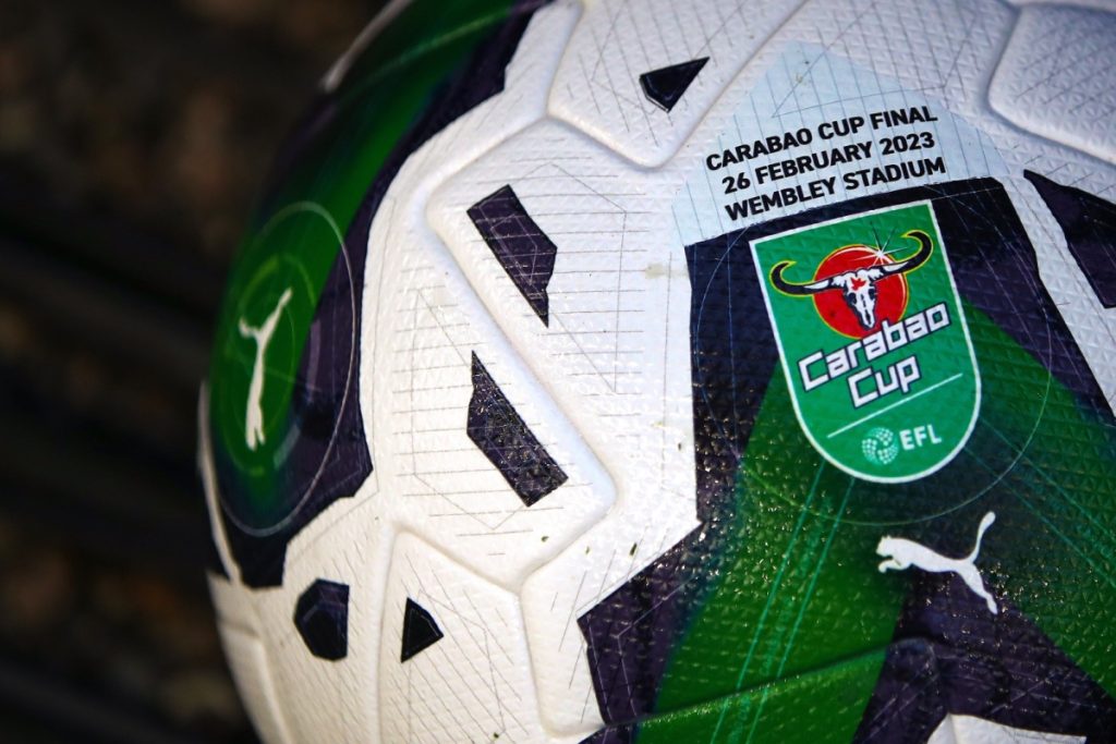 Carabao Cup football.