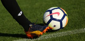 Liverpool leads the pack in latest Premier League financials LONDON, ENGLAND - JULY 26, 2017: New Nike Ordem 5 ball. Football player in Puma boots shoots the Official Premier League Ball.