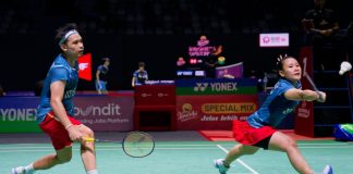 Badminton tests life beyond feathers Rinov Rivaldy and Pitha Mentari of Indonesia in action during the mixed doubles match on day two of the Kapal Api Indonesia Open between Indonesia and Chinese Taipei at the Istora Senayan on June 5