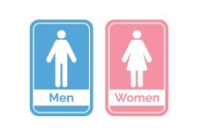 WSU and ADF International threaten legal action over female sport policies Bathroom signs, men and women, symbolising female sport