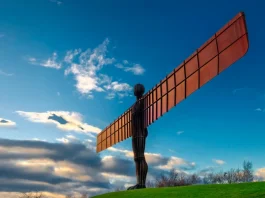 North England Olympics bid sparks London exclusion row Angel of the North, Gateshead ,England.