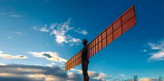 North England Olympics bid sparks London exclusion row Angel of the North, Gateshead ,England.