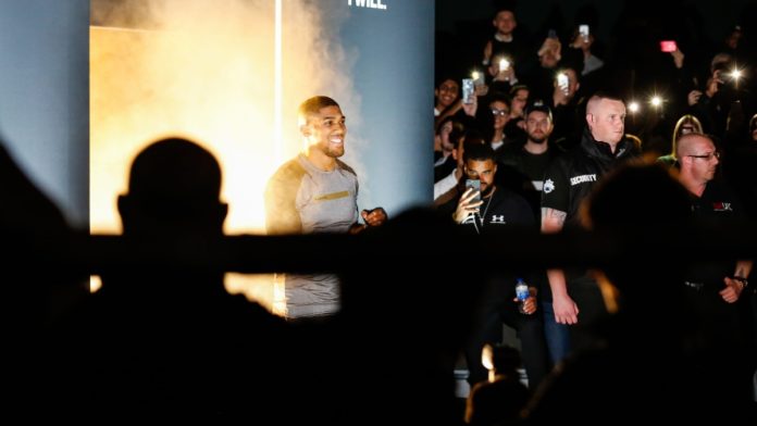 Anthony Joshua is represented by Matchroom.