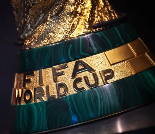 Gianni Infantino’s ‘zero incidents’ claim contradicts FIFA data World Cup trophy, at Cité de l'architecture et du patrimoine, Paris.