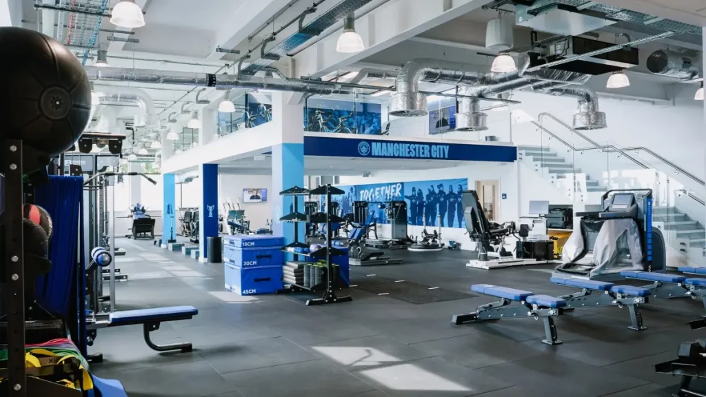 Manchester City Women's gym.