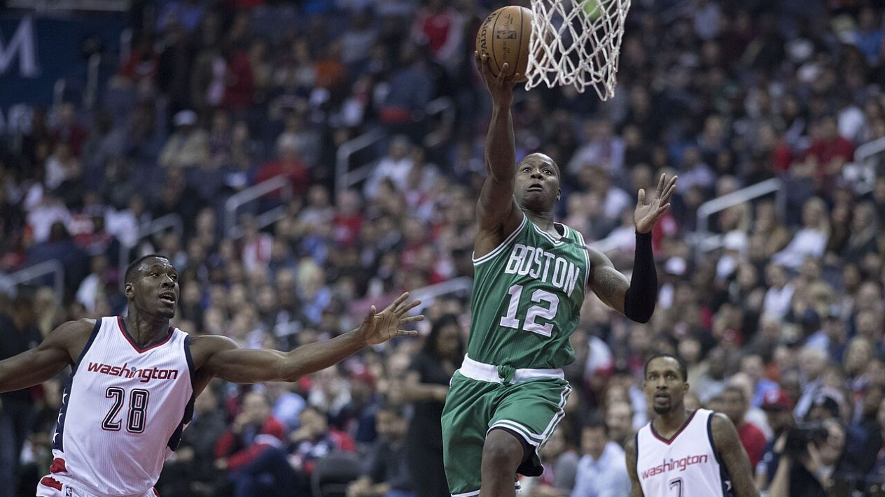 Image of Terry Rozier from 2017 when he used to play for the Boston Celtics