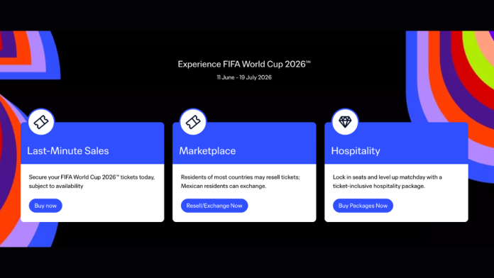 Official 2026 World Cup ticketing website. Image credit: FIFA
