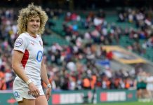 Women’s rugby does not need smaller balls to be entertaining London, United Kingdom. 11 Apr 2026. England's Ellie Kildunne at the Guiness Women's Six Nations - England v Ireland match at Allianz Stadium. Credit: Silvina Brodersohn
