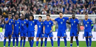 Mbappé objects to Betclic use in France World Cup ads Kylian Mbappe Eduardo Camavinga Aurelien Tchouameni Randal Kolo Muani Warren Zaire-Emery William Saliba Desire Doue during the football match France VS Croatia on March 23, 2025 in Paris, France
