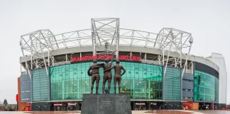 Man Utd clear major land block for 100,000‑seater stadium A multi image panorama of the United Trinity statue featuring Manchester United legends George Best, Denis Law and Sir Bobby Charlton pictured at Old Trafford stadium in Manchester