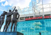 How Manchester United hit record revenue without Europe The United Trinity refers to the Manchester United trio of George Best, Denis Law, and Sir Bobby Charlton at Old Trafford stadium