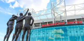 How Manchester United hit record revenue without Europe The United Trinity refers to the Manchester United trio of George Best, Denis Law, and Sir Bobby Charlton at Old Trafford stadium