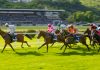 Horse racing missing out on a 200m global audience, new report suggests Racehorses in a line gallop up to the Winning Line together