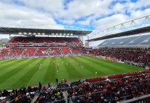Is FIFA offloading World Cup tickets via unofficial resale platforms? Toronto, ON, Canada - March 14, 2026: A view of the full BMO field stadium, highlighting the new stands for the World Cup expansion, during the Toronto FC vs. Red Bull New York MLS regular season match at BMO Field.