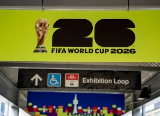 Breaking down the biggest World Cup in history FIFA World Cup 2026 signage at Exhibition Loop station in Toronto.