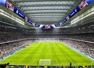 What Man Utd can learn from Real Madrid’s €1.2bn Bernabéu Real Madrid stadium, Santiago Bernabeu, with the upper deck extended.
