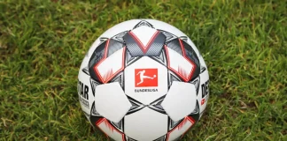 Bundesliga chases World Cup fans with US TV deals The official Bundesliga match ball on grass.