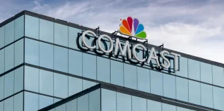 Comcast spin-off creates NBC-Sky sports rights giant Comcast Corporation regional headquarters and trademark logo.