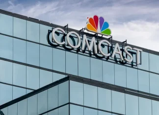 Comcast spin-off creates NBC-Sky sports rights giant Comcast Corporation regional headquarters and trademark logo.