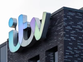 ITV World Cup audiences show what Sky deal could bring ITV sign on the outside of television station building.