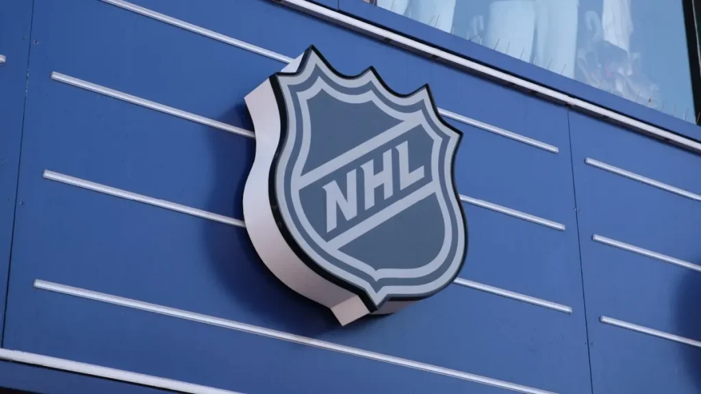National Hockey League (NHL) brand logo sign