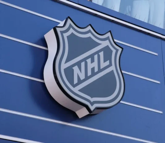 NHL joins the leagues taking back their broadcasts National Hockey League (NHL) brand logo sign