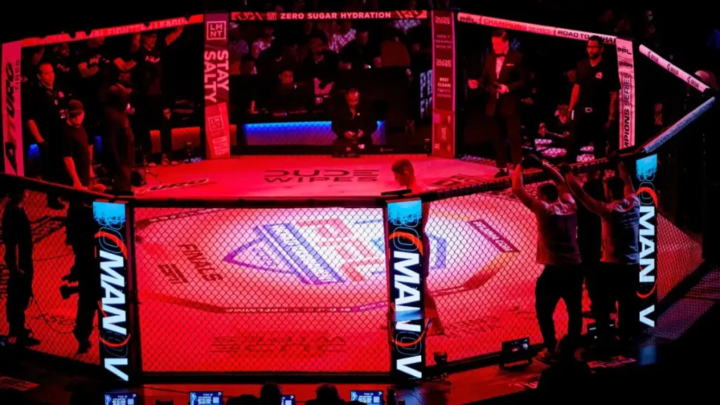 Alexandr Romanov (ROM) vs Oleg Popov (RUS) Heavyweight Finals during PFL Finals Hollywood Fight Night.
