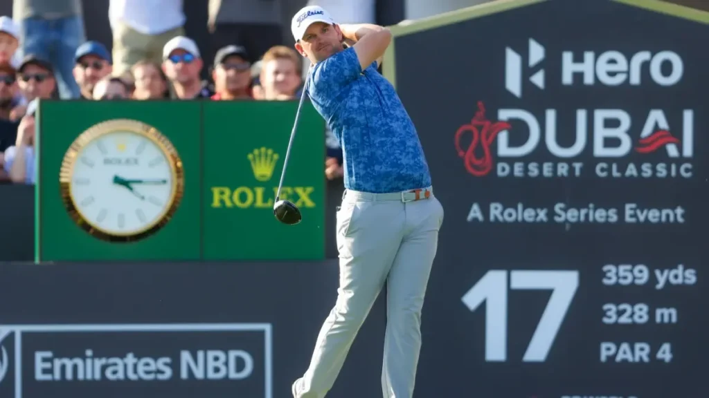 Hero Dubai Desert Classic am Emirates Golf Club am 29 January 2023 in Dubai, Vereinigte Arabische Emirate. Bernd Wiesberger Austrian professional golfer. 