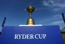 Ryder Cup hires Stripe to caddie for its payments Official trophy cup of the ceremony of RYDER CUP 2023 at Marco Simone Golf Country Club di Guidonia Montecelio, Roma.