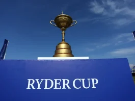 Ryder Cup hires Stripe to caddie for its payments Official trophy cup of the ceremony of RYDER CUP 2023 at Marco Simone Golf Country Club di Guidonia Montecelio, Roma.