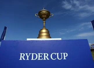 Ryder Cup hires Stripe to caddie for its payments Official trophy cup of the ceremony of RYDER CUP 2023 at Marco Simone Golf Country Club di Guidonia Montecelio, Roma.