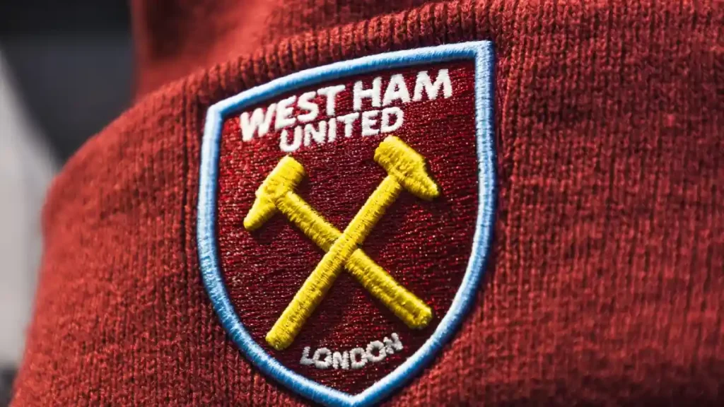West Ham United Crest Patch on Maroon Beanie.