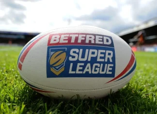 Rugby’s governing bodies face trial over brain injuries after court clears 500 claims Betfred Super League rugby ball on pitch.
