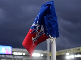 Why Marinakis is suing Crystal Palace over a banner Palace branded corner flag pictured prior to the 2018/19 Premier League game between Crystal Palace and Tottenham Hotspur at Selhurst Park