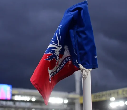 Why Marinakis is suing Crystal Palace over a banner Palace branded corner flag pictured prior to the 2018/19 Premier League game between Crystal Palace and Tottenham Hotspur at Selhurst Park