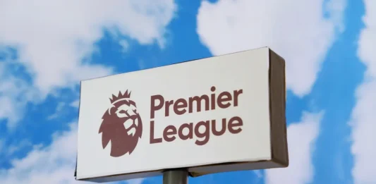 Premier League logo seen on billboard