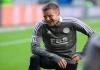 Jamie Vardy’s having a Bundesliga party on YouTube WARSAW, POLAND - 30 SEPTEMBER, 2021: UEFA Europa League Group Stage Match, Legia Warszawa vs Leicester City FC 1:0 o.p: Jamie Vardy of Leicester City FC