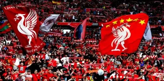 Liverpool ends 17-year Standard Chartered shirt deal General View of Liverpool fan during the UEFA Champions League final LIVERPOOL FC v REAL MADRID CF at the Stade de France