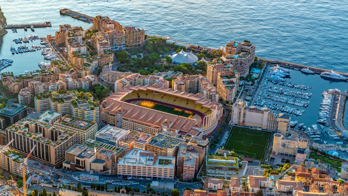 AS Monaco's stadium.