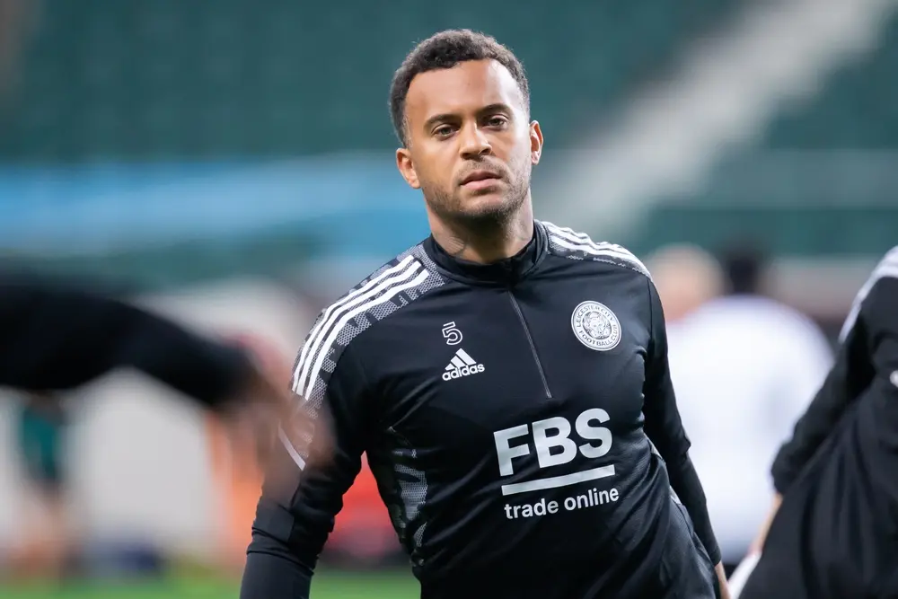 Ryan Bertrand playing for Leicester - Eintracht Frankfurt